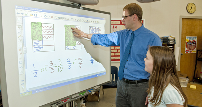 Math Teacher Student Whiteboard