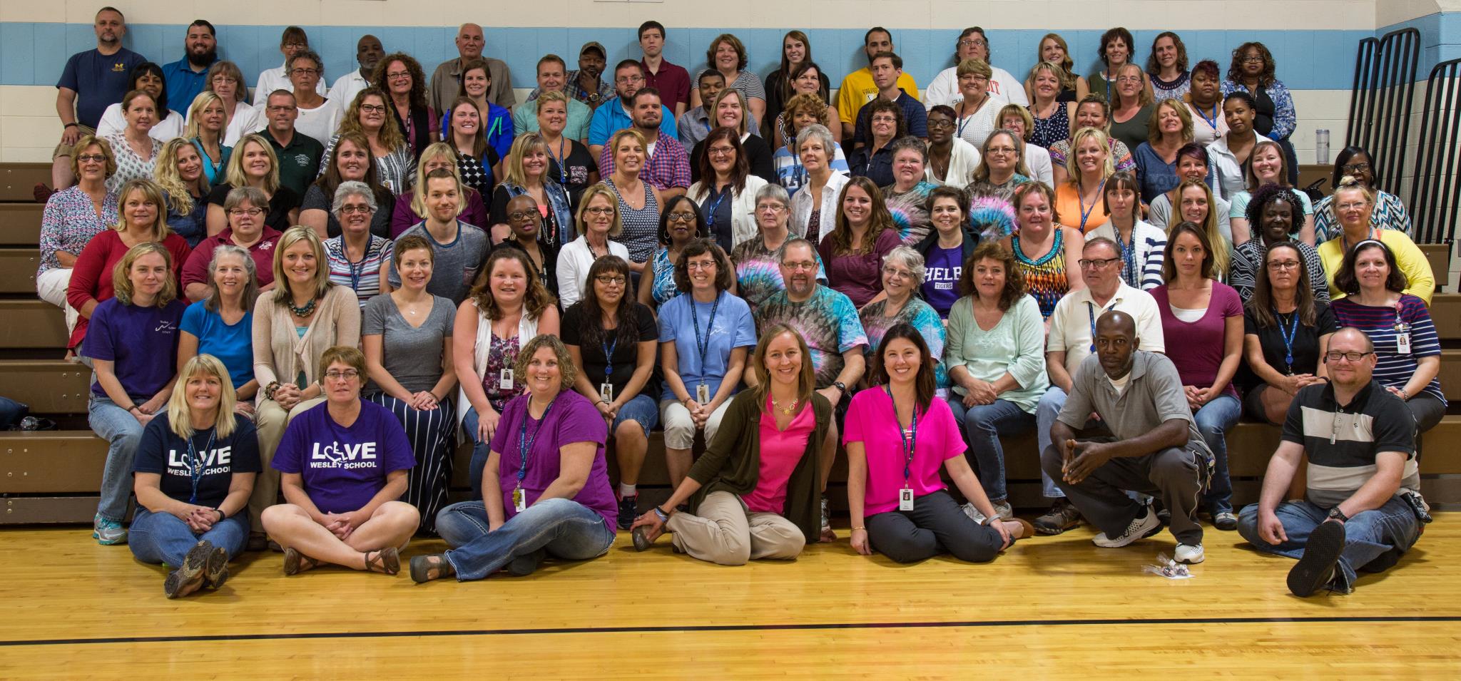 Wesley Staff 2016 Banner Wesley School Staff