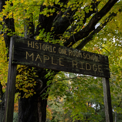 Maple Room School Sign