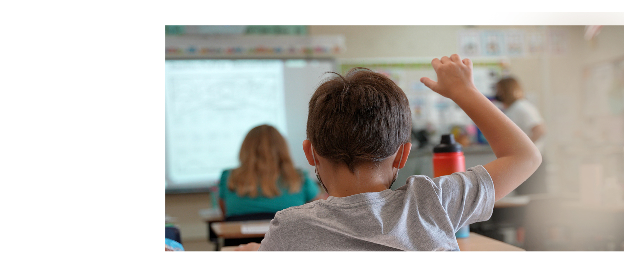 Boy Raised Hand