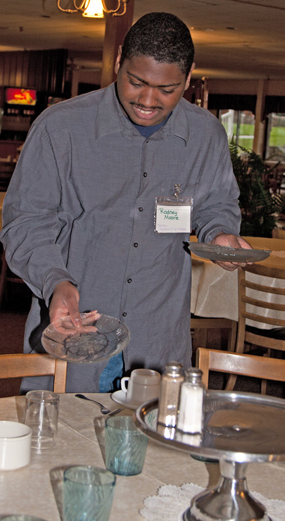 Man Working at Restaurant