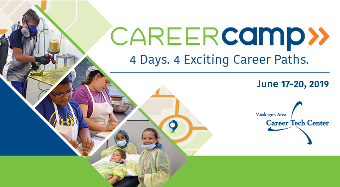 Career Camp logo and photos of Career Camp students.