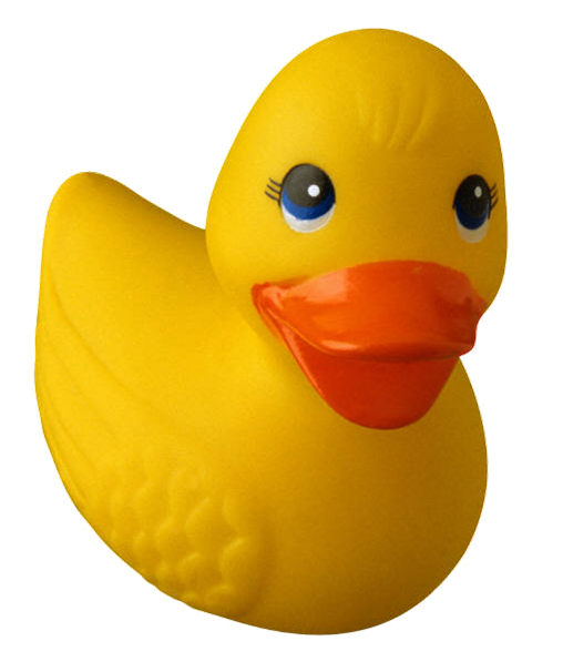 Yellow rubber duck play toy