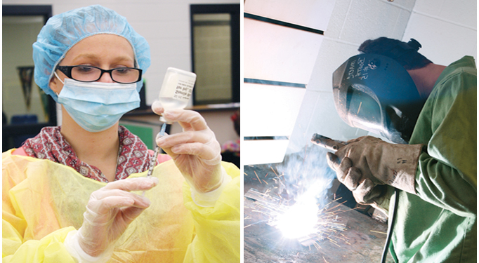 Thrive_CareerAware2 Medical and welding students