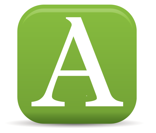 Thrive Icon Letter A Green