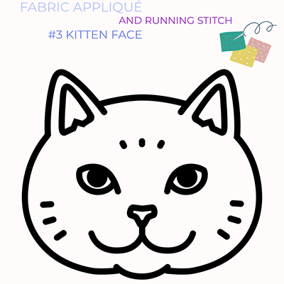 Outline drawing of a cat.