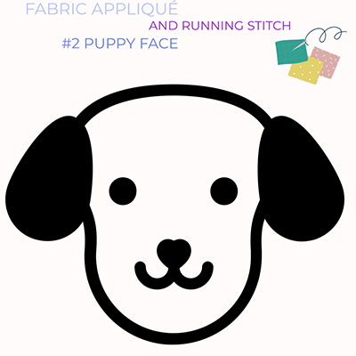 Outline drawing of a dog.